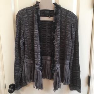Nic+Zoe Fringe Open Jacket M